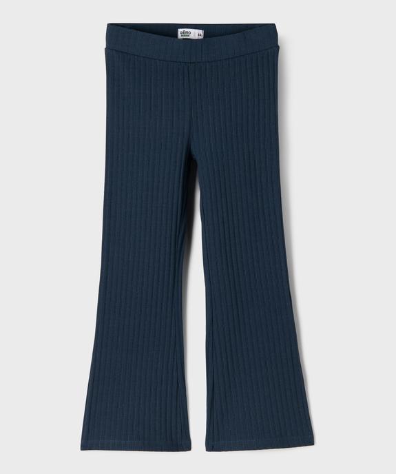 Legging flare en jersey côtelée fille vue1 - GEMO 4G FILLE - GEMO