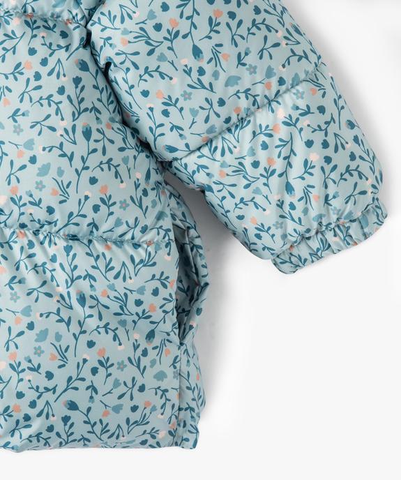 Doudoune matelassée à motifs bébé fille vue3 - GEMO 4G BEBE - GEMO