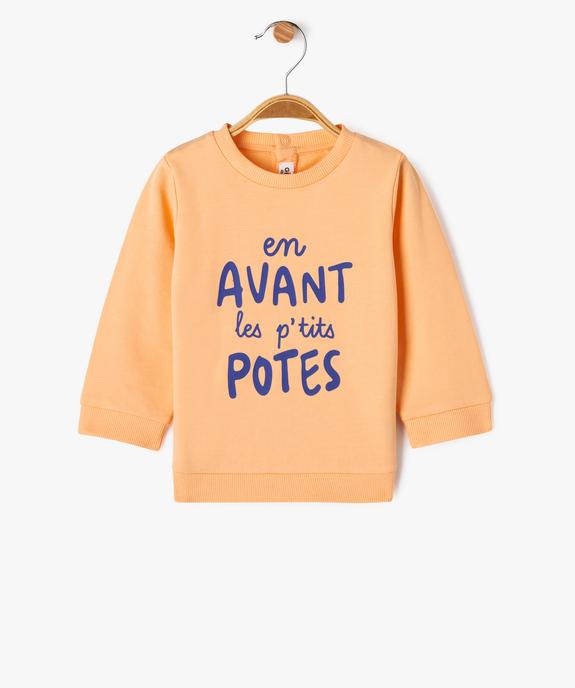 Sweat léger à message bébé garçon vue1 - GEMO 4G BEBE - GEMO