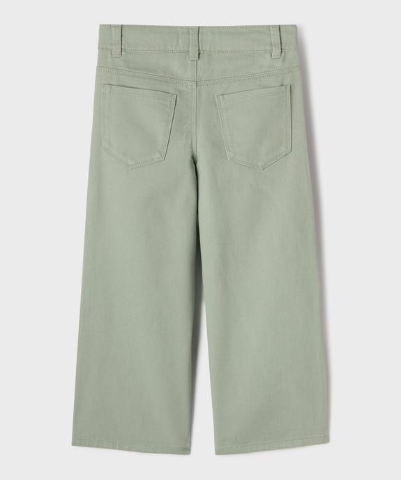 Pantalon Wide Leg avec taille ajustable fille vue3 - GEMO 4G FILLE - GEMO