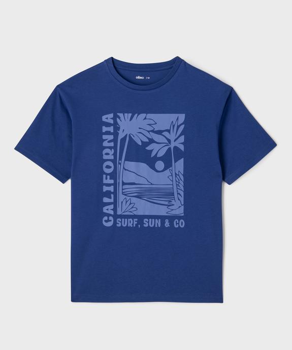 T-shirt imprimé à col rond garçon vue1 - GEMO (JUNIOR) - GEMO