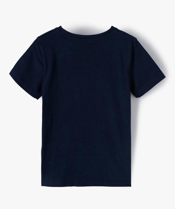 Tee-shirt garçon imprimé à manches courtes vue3 - GEMO 4G GARCON - GEMO