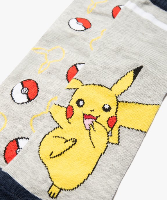 Chaussettes garçon avec motif Pikachu (lot de 3) - Pokemon vue3 - POKEMON - GEMO