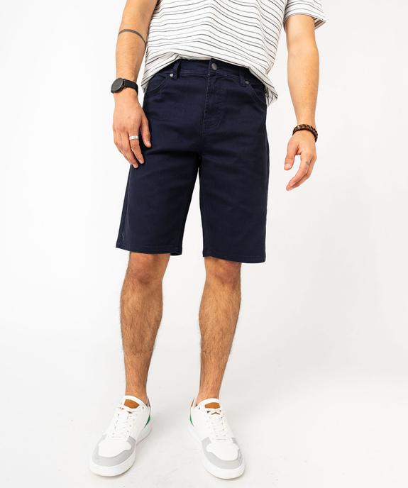 Bermuda en coton coupe Regular homme vue1 - GEMO (HOMME) - GEMO