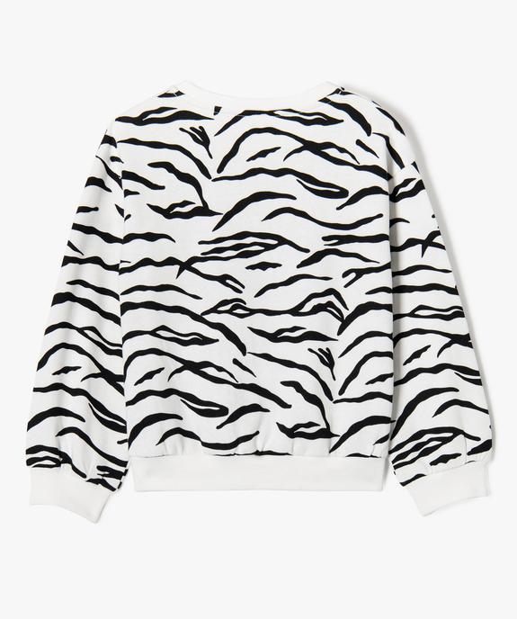 Sweat ample imprimé intérieur molletonné fille vue3 - GEMO (ENFANT) - GEMO