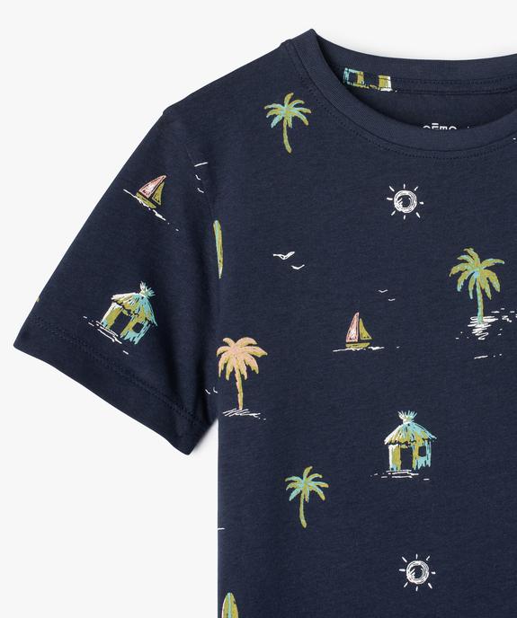 Tee-shirt garçon imprimé requins vue2 - GEMO (ENFANT) - GEMO