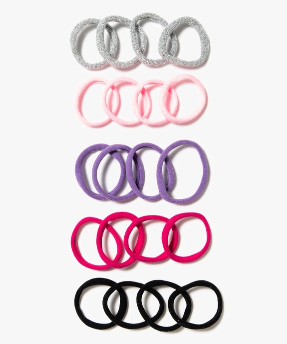Elastiques ronds pour cheveux fille (lot de 20) vue1 - GEMO (ACCESS) - GEMO