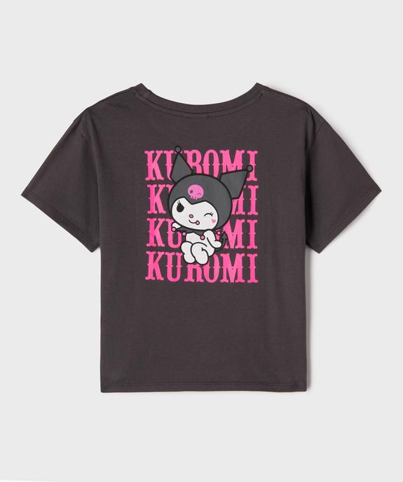 Tee-shirt manches courtes à motif diablotin fille - Kuromi vue4 - KUROMI - GEMO