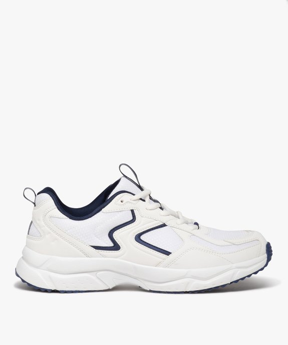 Baskets homme bicolores dessus en mesh  vue1 - GEMO (SPORTSWR) - GEMO