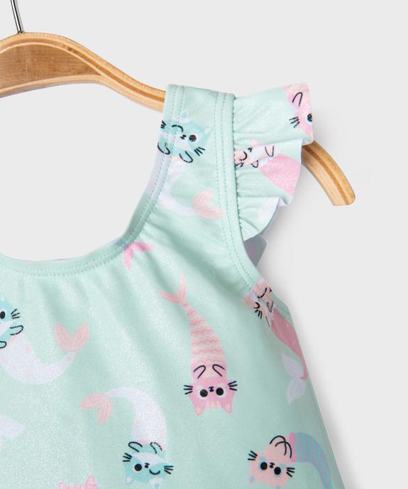 Maillot de bain 2 pièces à motifs chats bébé fille vue3 - GEMO(BEBE DEBT) - GEMO