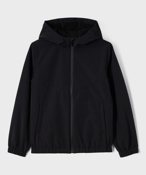 Blouson déperlant à capuche doublé polaire garçon vue1 - GEMO (JUNIOR) - GEMO