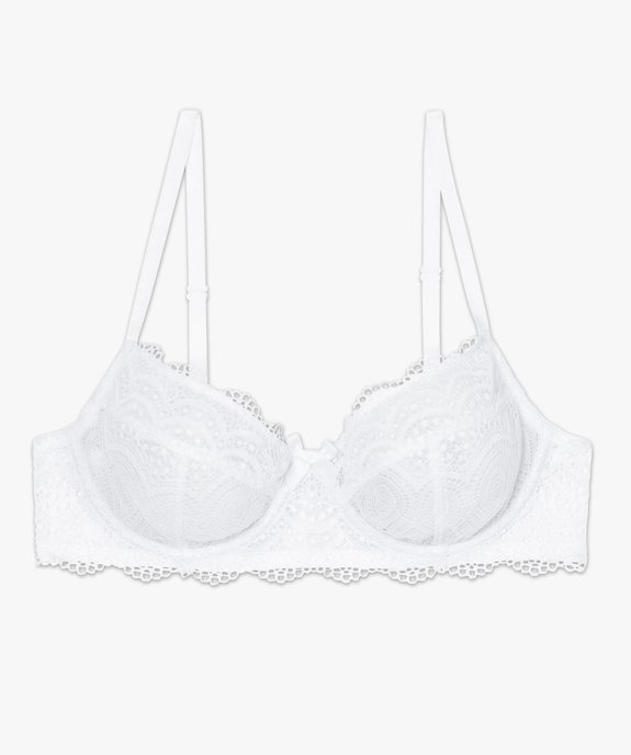 Soutien-gorge à armatures forme corbeille en dentelle vue5 - GEMO(HOMWR FEM) - GEMO