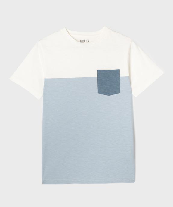 Tee-shirt manches courtes bicolore garçon vue5 - GEMO 4G GARCON - GEMO