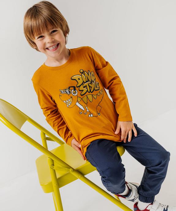 T-shirt manches longues imprimé garçon vue5 - PREMIER PRIX BY GEMO - GEMO