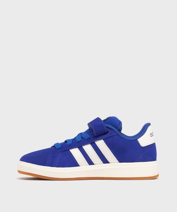 Baskets en cuir suédé Grand Court 2000 garçon - Adidas vue3 - ADIDAS - GEMO