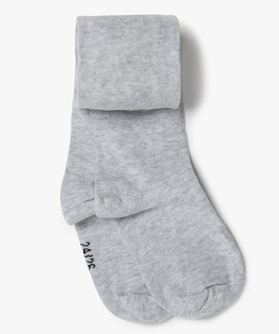 Collant uni bébé fille vue1 - GEMO 4G BEBE - GEMO