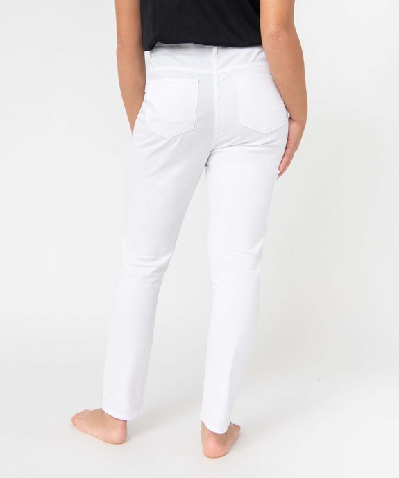 Pantalon femme en toile denim coupe Slim vue3 - GEMO 4G FEMME - GEMO