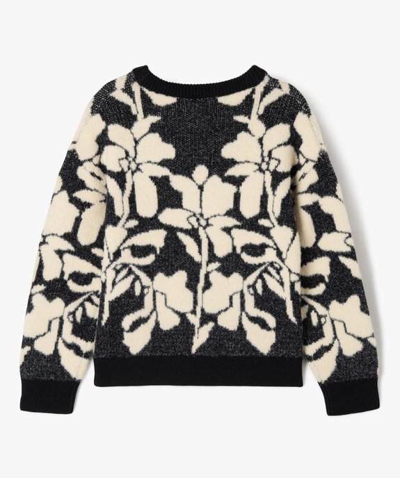 Pull à motifs floraux fille - LuluCastagnette vue4 - LULUCASTAGNETTE - GEMO