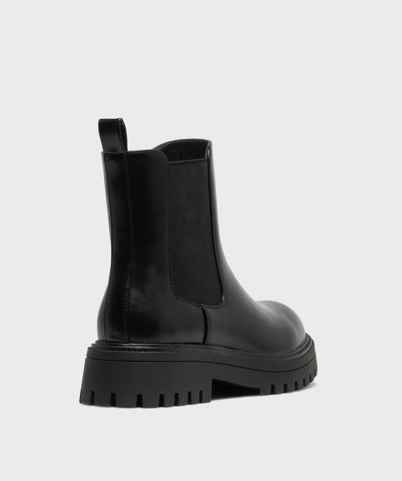 Boots crantés avec élastique latéral femme - 5 Miles vue5 - 5 MILES - GEMO