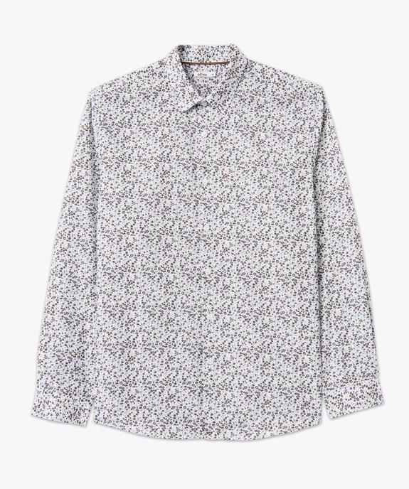 Chemise manches longues à fleurs homme vue4 - GEMO (HOMME) - GEMO