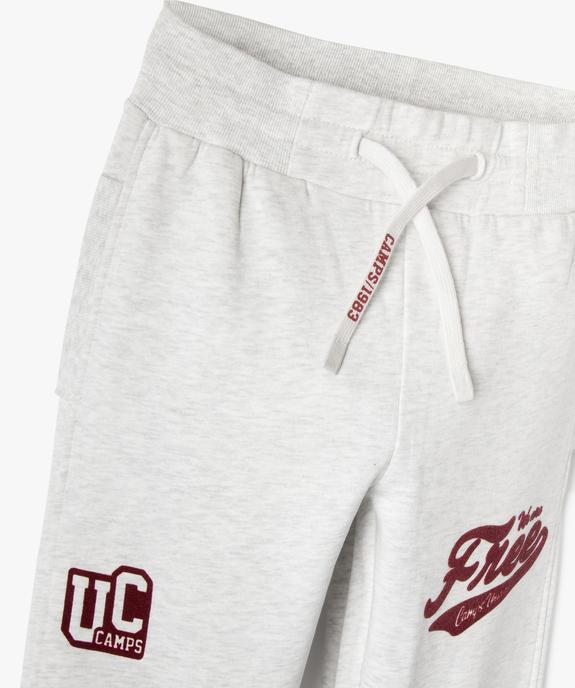 Pantalon jogging imprimé garçon vue2 - CAMPS - GEMO