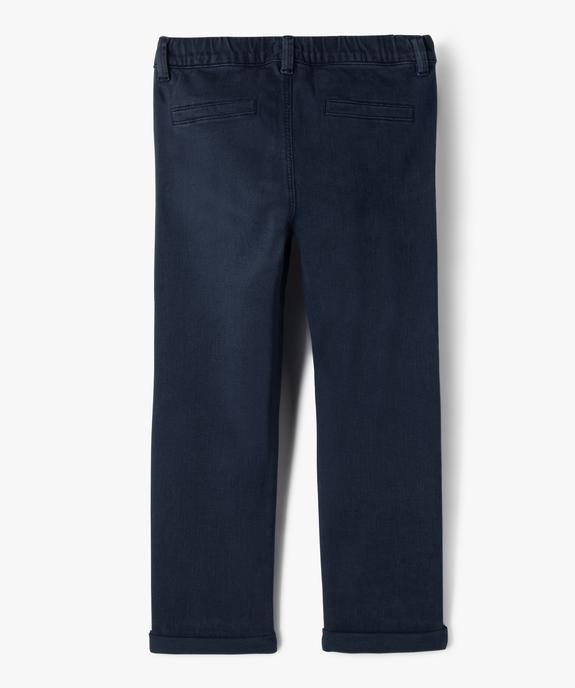 Pantalon chino coupe regular garçon vue3 - GEMO (ENFANT) - GEMO