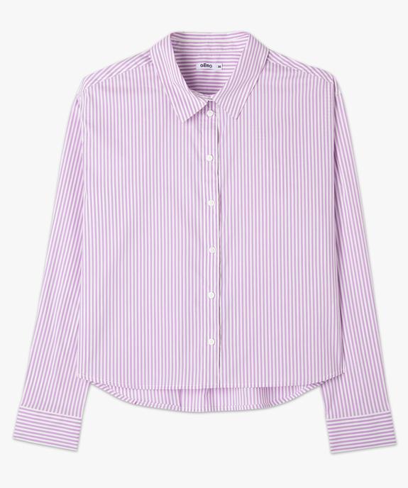 Chemise rayée à manches longues femme vue4 - GEMO(FEMME PAP) - GEMO
