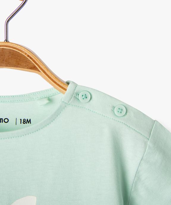 Tee-shirt manches courtes en coton imprimé fantaisie bébé fille vue2 - PREMIER PRIX BY GEMO - GEMO