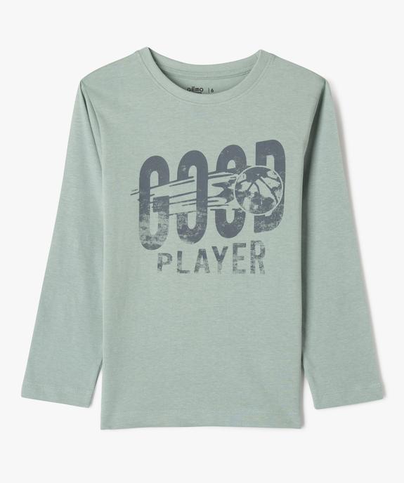Tee-shirt manches longues imprimé garçon vue1 - GEMO 4G GARCON - GEMO