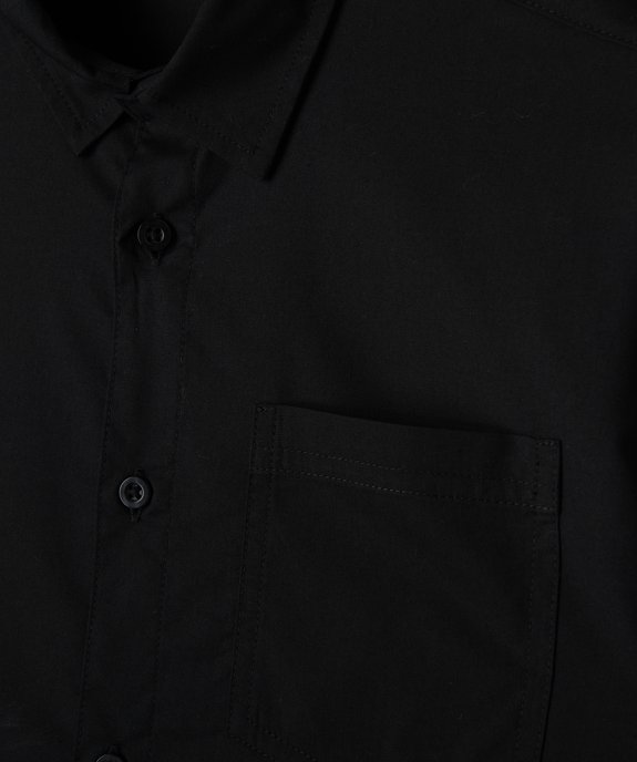 Chemise unie à manches longues garçon vue5 - GEMO 4G GARCON - GEMO