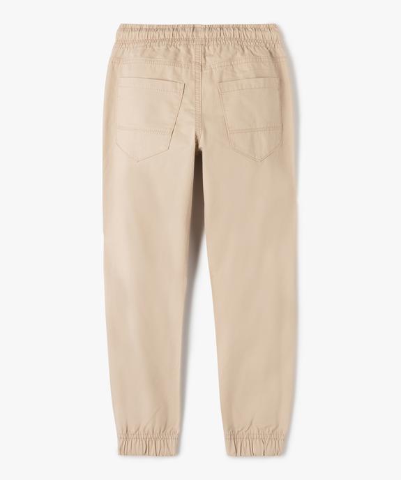 Pantalon jogger coupe slim garçon vue3 - GEMO 4G GARCON - GEMO