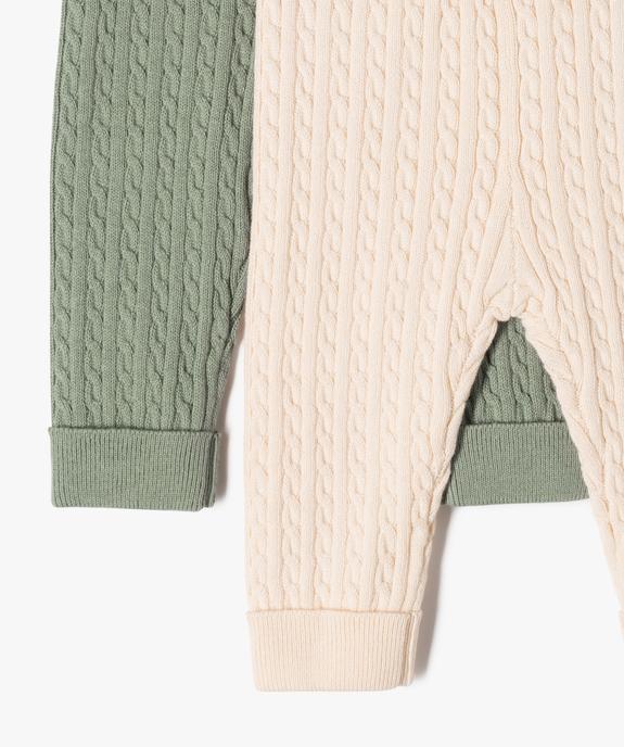 Legging torsadée bébé (lot de 2) vue2 - GEMO(BB COUCHE) - GEMO