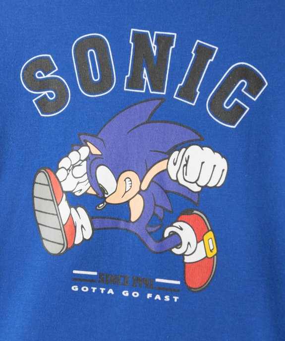 Tee-shirt manches longues Sonic garçon vue2 - SONIC - GEMO