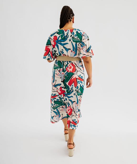 Robe fluide imprimée femme grande taille vue4 - GEMO (G TAILLE) - GEMO