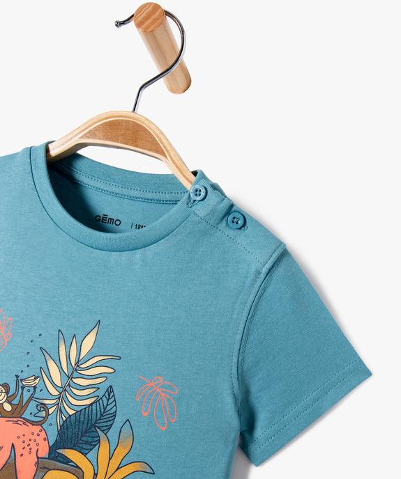 Tee-shirt imprimé manches courtes bébé garçon vue2 - GEMO(BEBE DEBT) - GEMO
