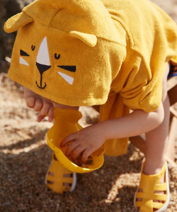 Cape De Bain Bebe A Capuche A Motif Tigre Gemo