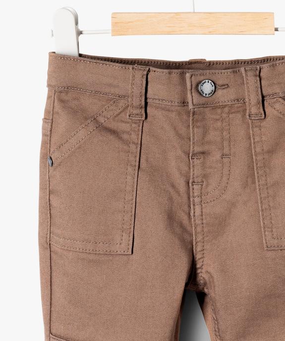 Pantalon stretch en fibre résistante bébé garçon vue2 - GEMO(BEBE DEBT) - GEMO