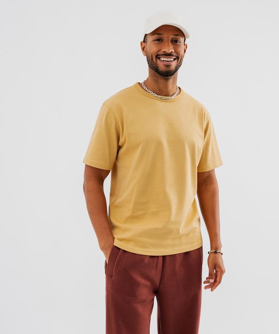 Tee-shirt manches courtes et col rond homme vue1 - GEMO (HOMME) - GEMO
