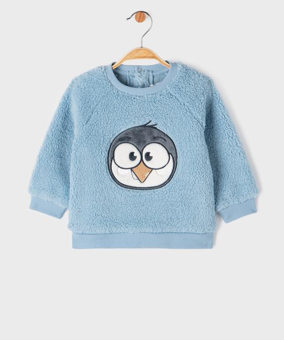 Sweat en sherpa douillet imprimé bébé garçon vue1 - GEMO(BEBE DEBT) - GEMO