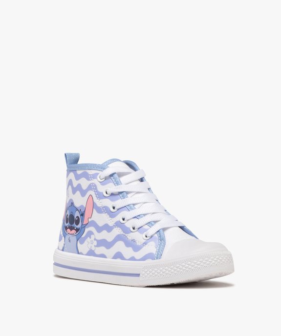 Baskets montantes en toile imprimées Stitch fille - Disney vue2 - LILO & STITCH - GEMO