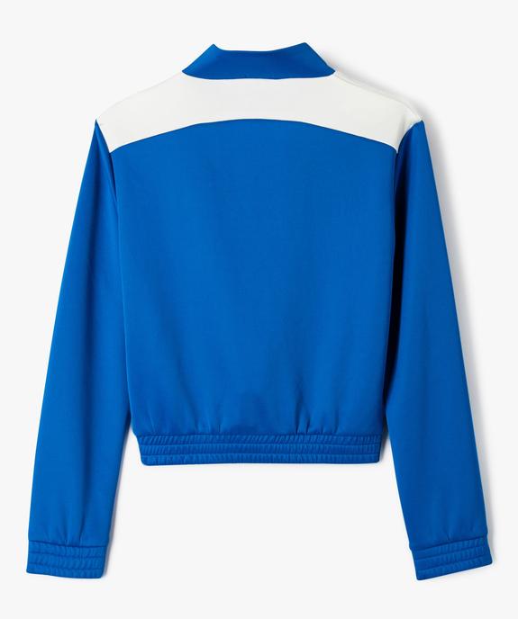 Sweat zippé avec col montant spécial sport fille vue5 - GEMO (JUNIOR) - GEMO