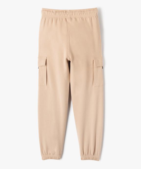 Pantalon cargo molletonné garçon vue4 - GEMO (JUNIOR) - GEMO