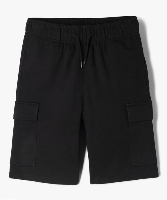 Bermuda cargo en maille à taille élastiquée garçon vue1 - GEMO (JUNIOR) - GEMO