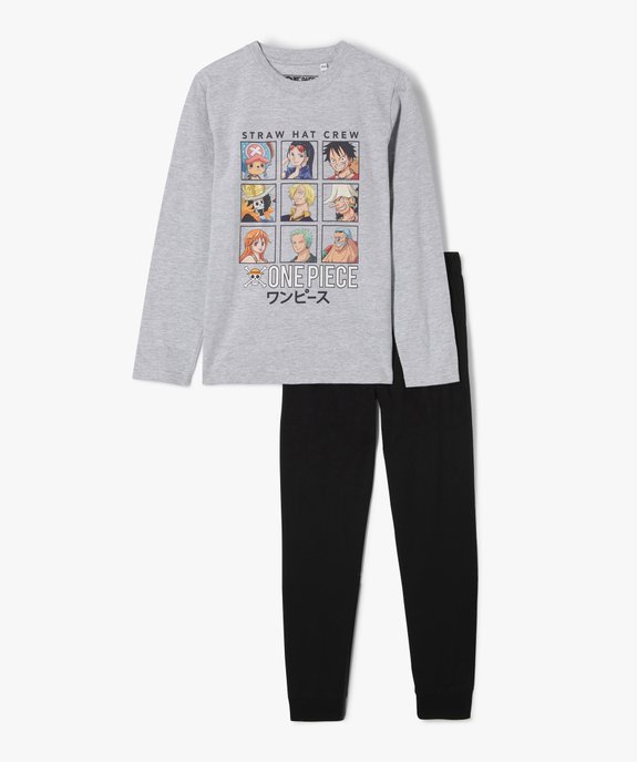 Pyjama garçon bicolore à manches longues – One Piece vue1 - ONE PIECE - GEMO