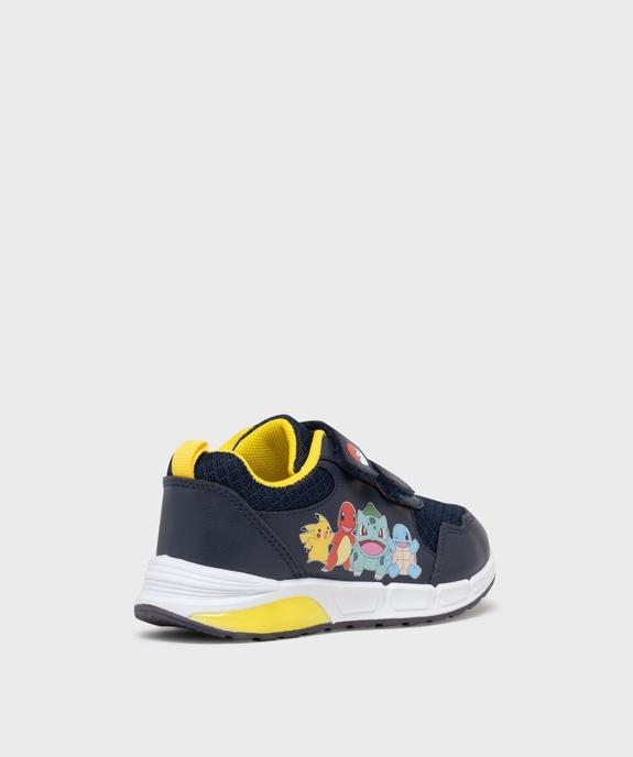 Baskets lumineuses à scratchs Pokémon garçon vue4 - POKEMON - GEMO