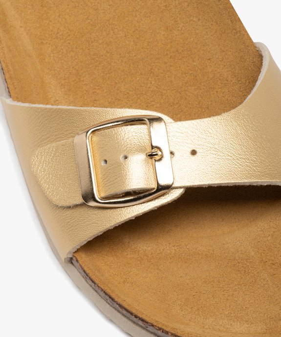 Mules femme unies avec large bride à boucle ajustable - Valentina Baldano vue6 - VALENTINA BALDA - GEMO