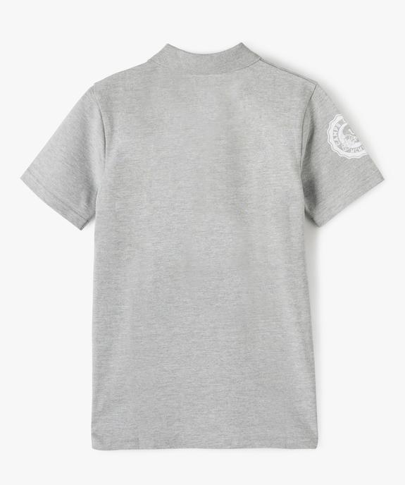 Polo style collège lettre brodée garçon vue3 - CAMPS UNITED - GEMO