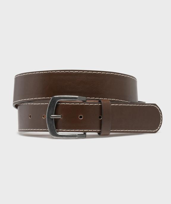 Ceinture avec large boucle en métal vieilli homme vue3 - GEMO (ACCESS) - GEMO