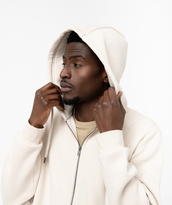 Sweat zippé à capuche homme vue5 - GEMO 4G HOMME - GEMO