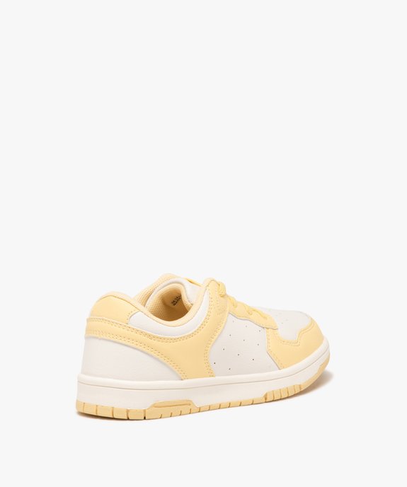 Baskets fille bicolores à bout rond et lacets élastiques  vue4 - LOVELY WINGS GEMO FOR GOOD - GEMO